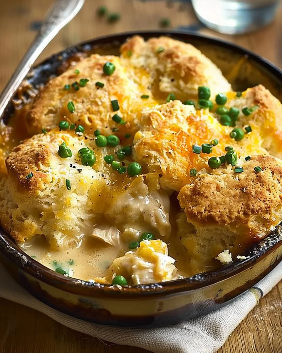 Yummy Chicken and Biscuit Cobbler