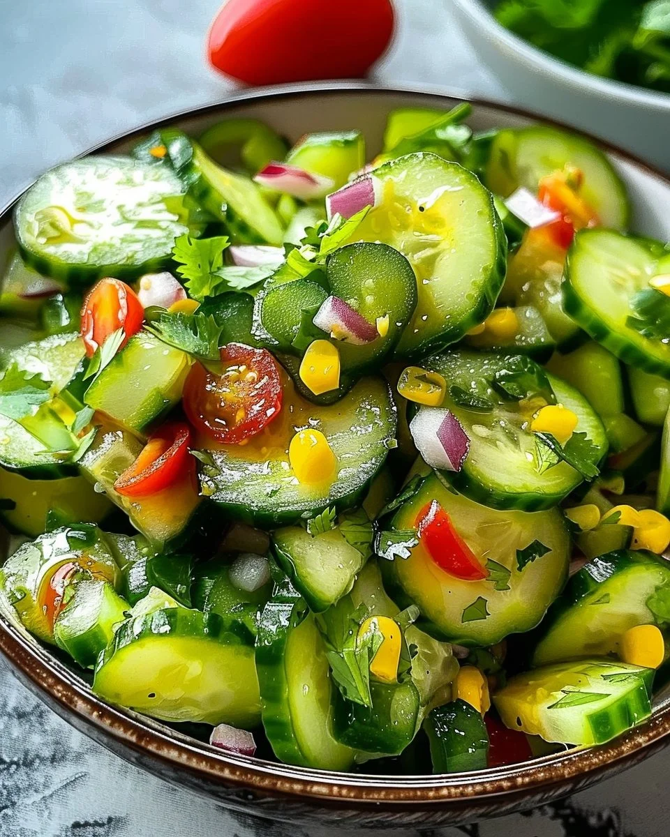 Zesty Mexican Cucumber Salad