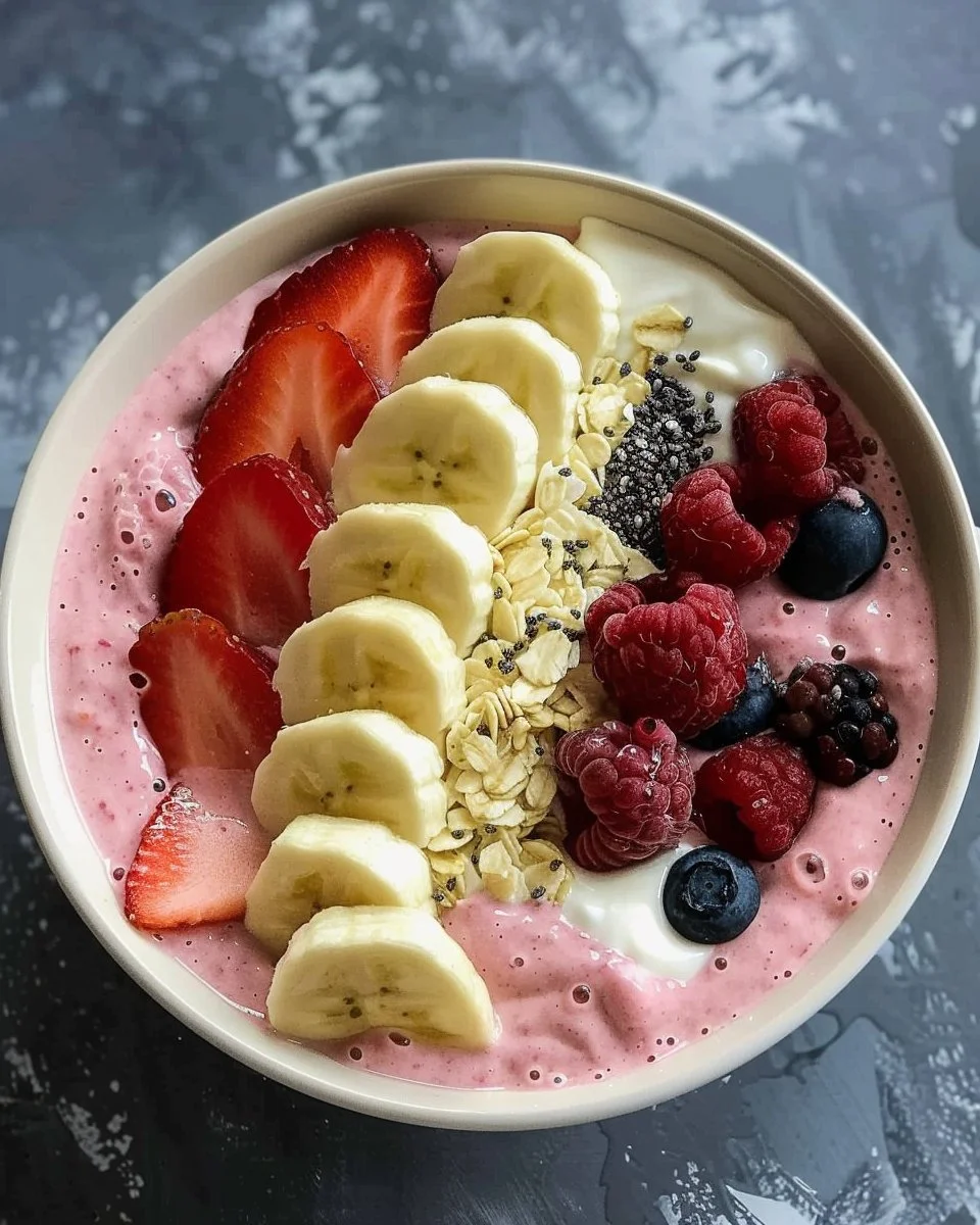 5-Minute Fruit Smoothie Bowl (with Greek Yogurt)