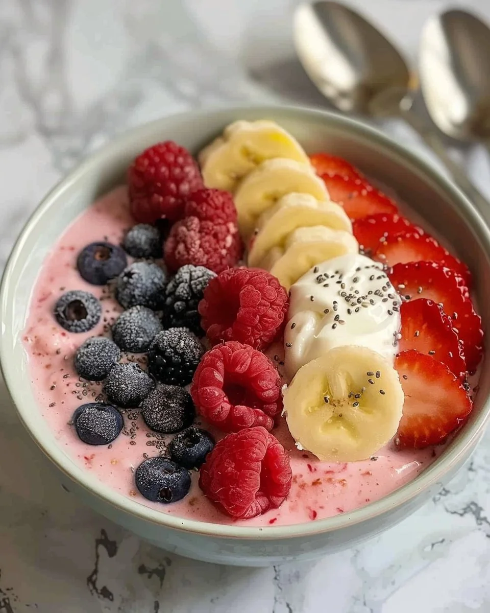 5-Minute Fruit Smoothie Bowl (with Greek Yogurt)