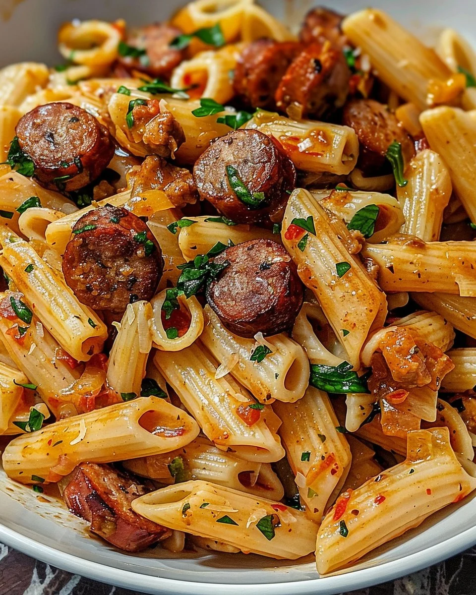Cajun Sausage Pasta 2 Cajun Sausage Pasta
