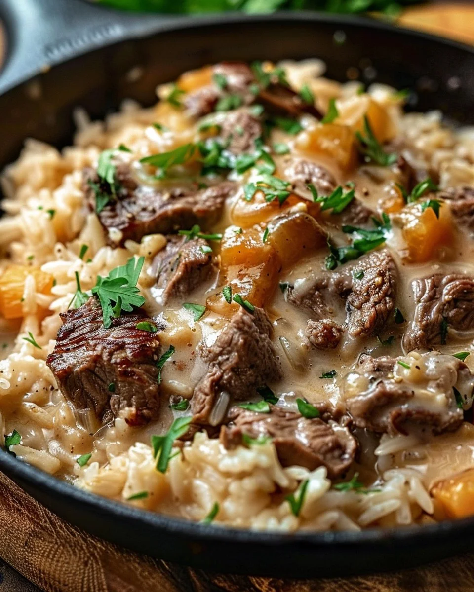 Cheesy Steak and Rice Skillet 3 Cheesy Steak and Rice Skillet