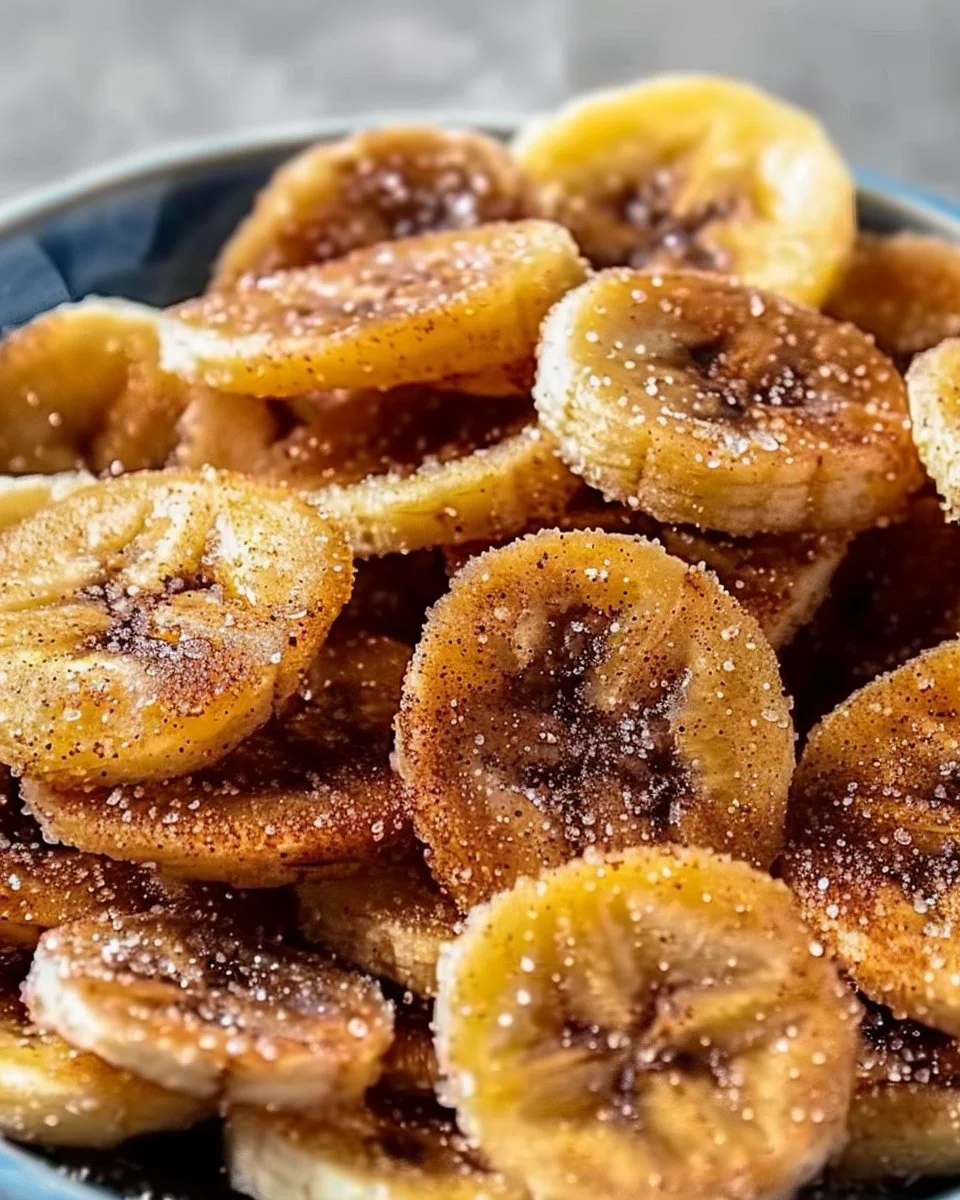 Cinnamon-Sugar Air Fryer Banana Chips