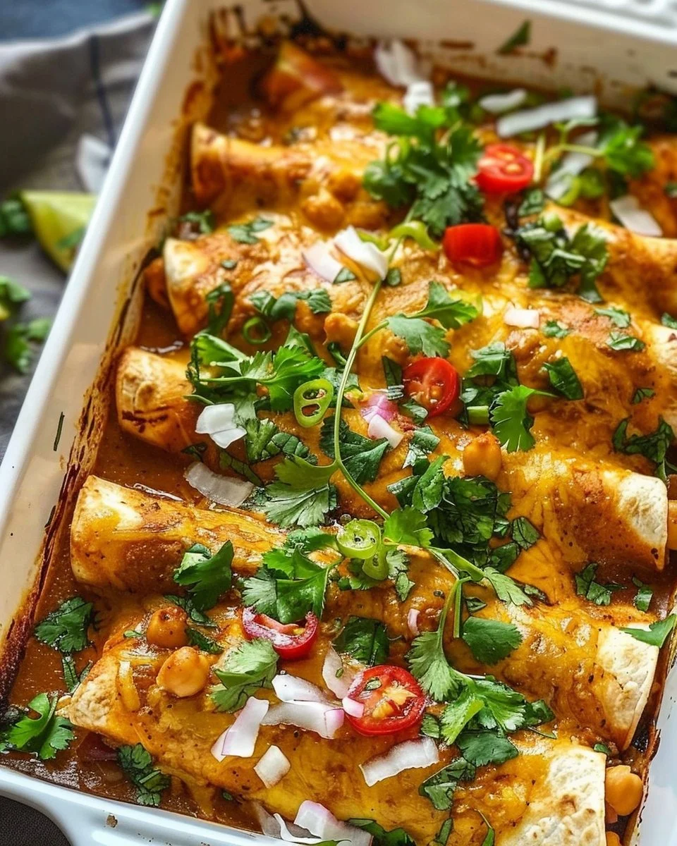 Creamy Coconut Chickpea Enchiladas: A Comforting Twist on a Plant-Based Classic 2 Creamy Coconut Chickpea Enchiladas: A Comforting Twist on a Plant-Based Classic