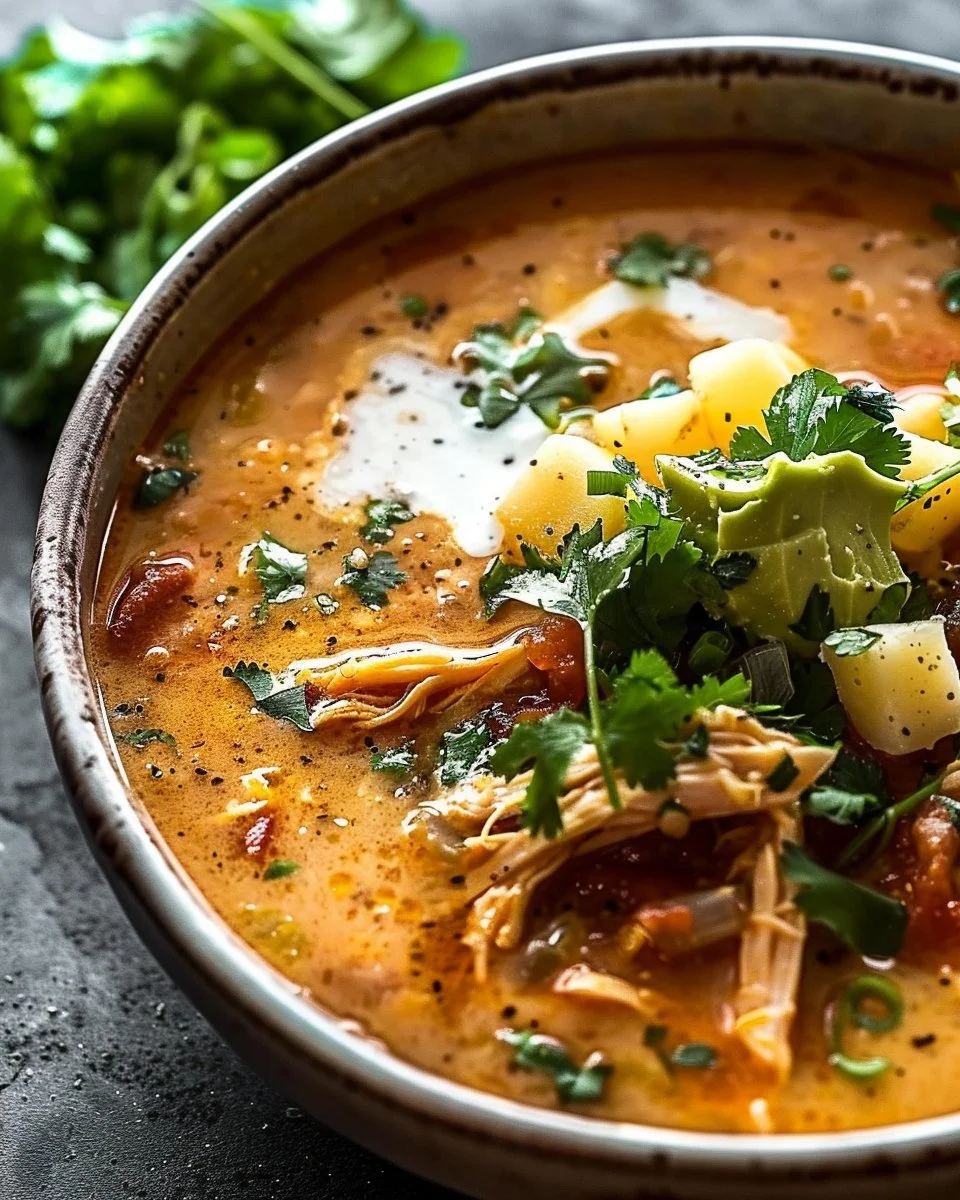 Creamy Salsa Potato Soup with Shredded Chicken: A Tex-Mex Twist on Comfort Food 2 Creamy Salsa Potato Soup with Shredded Chicken: A Tex-Mex Twist on Comfort Food