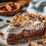 Delicious no-bake German chocolate pie with a rich chocolate filling and coconut topping