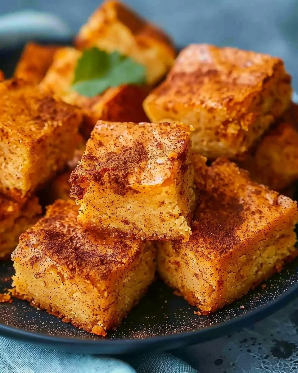 Easy Cinnamon Sugar Blondies 2 Easy Cinnamon Sugar Blondies