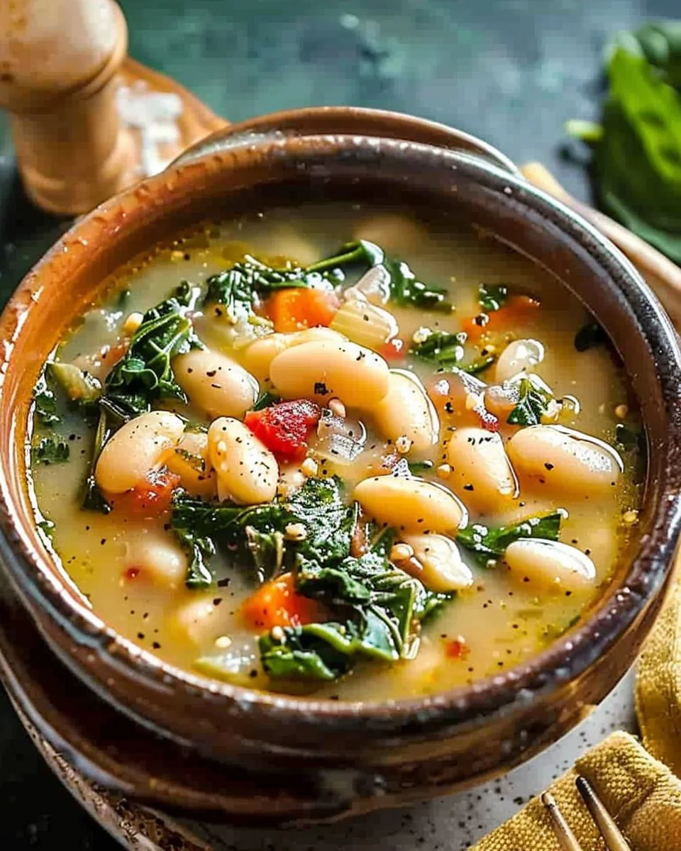 Easy Tuscan White Bean Soup