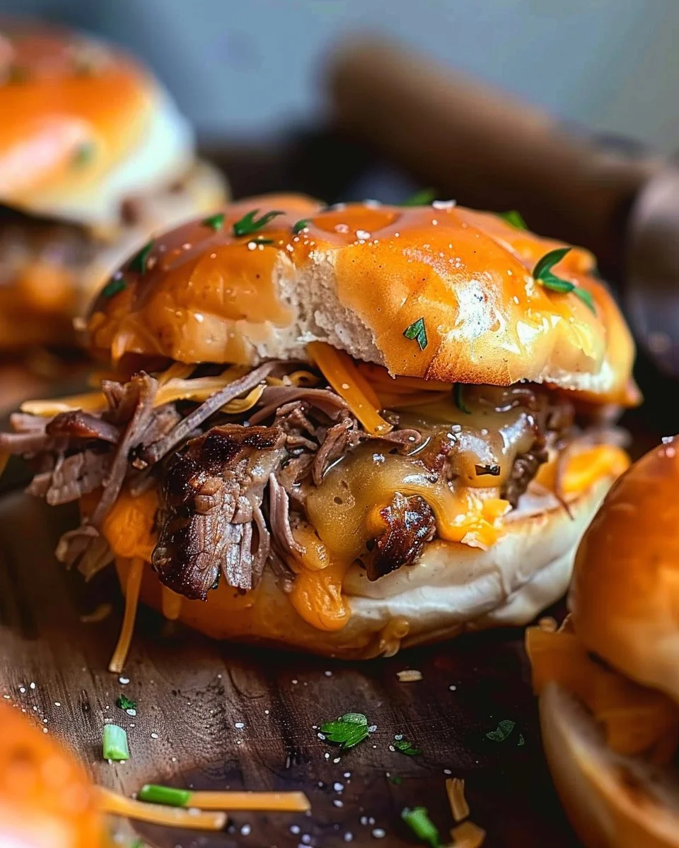 Golden Gourmet Beef and Cheddar Sliders That Melt in Your Mouth