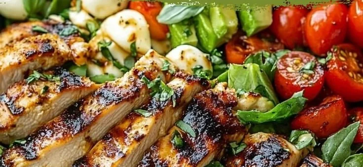 Grilled Chicken Salad with Balsamic Dressing: A Fresh & Flavorful Dinner