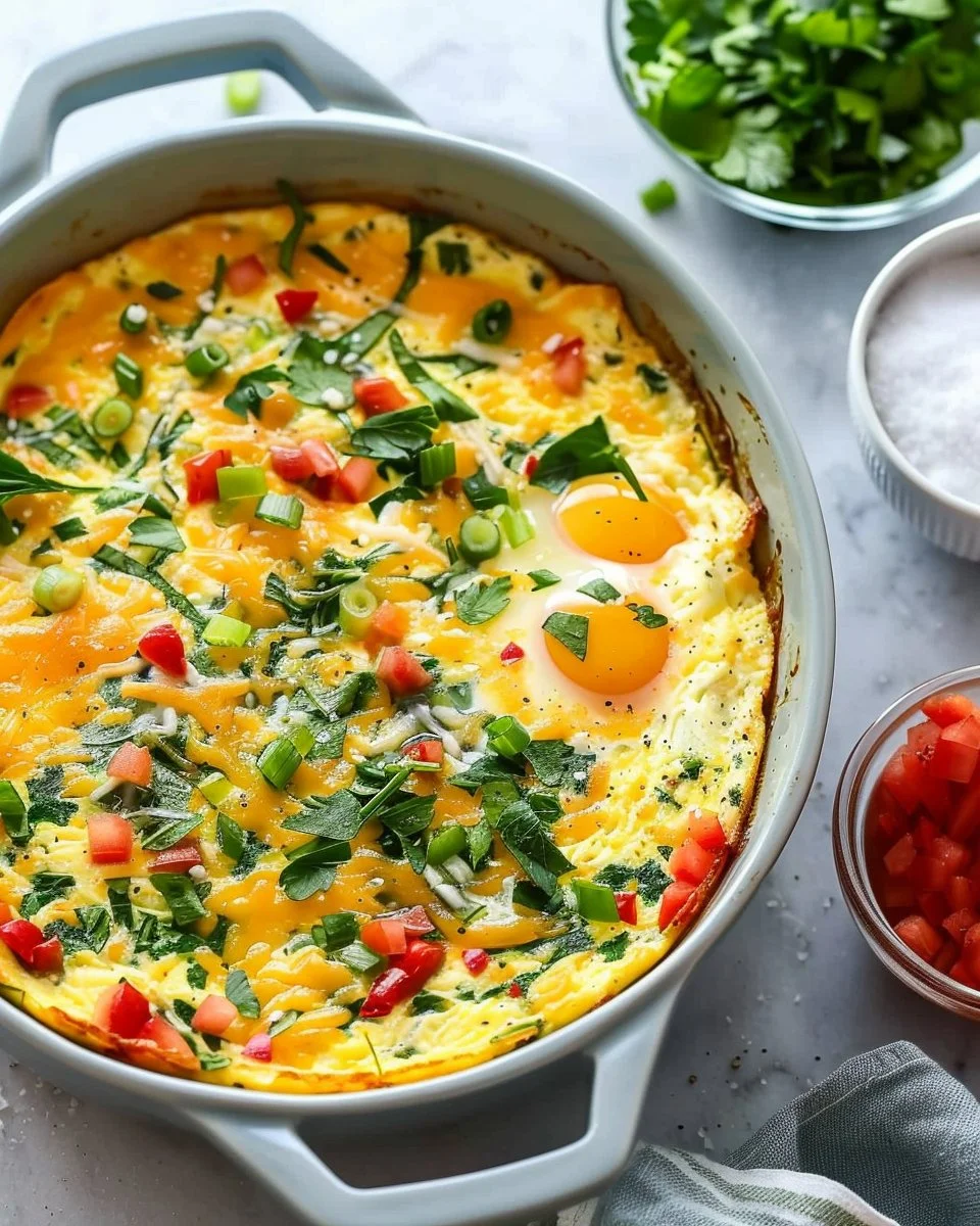 High-Protein Cottage Cheese Egg Bake