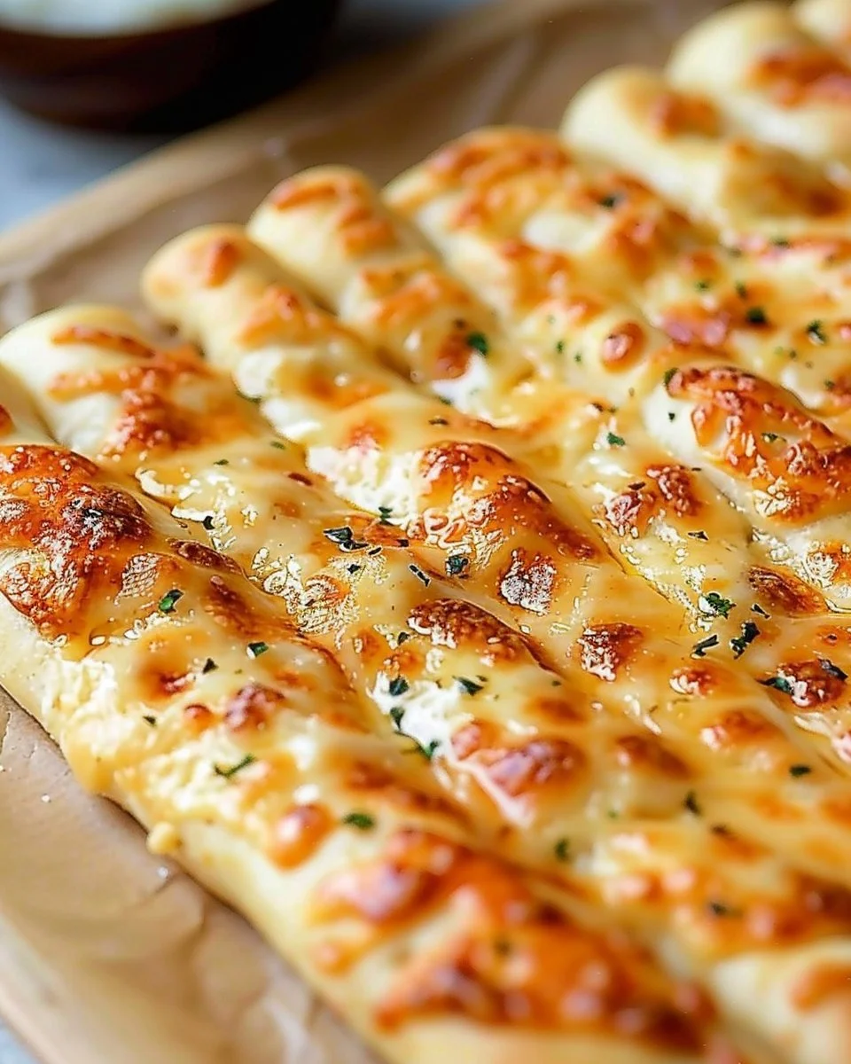Homemade Cheesy Breadsticks