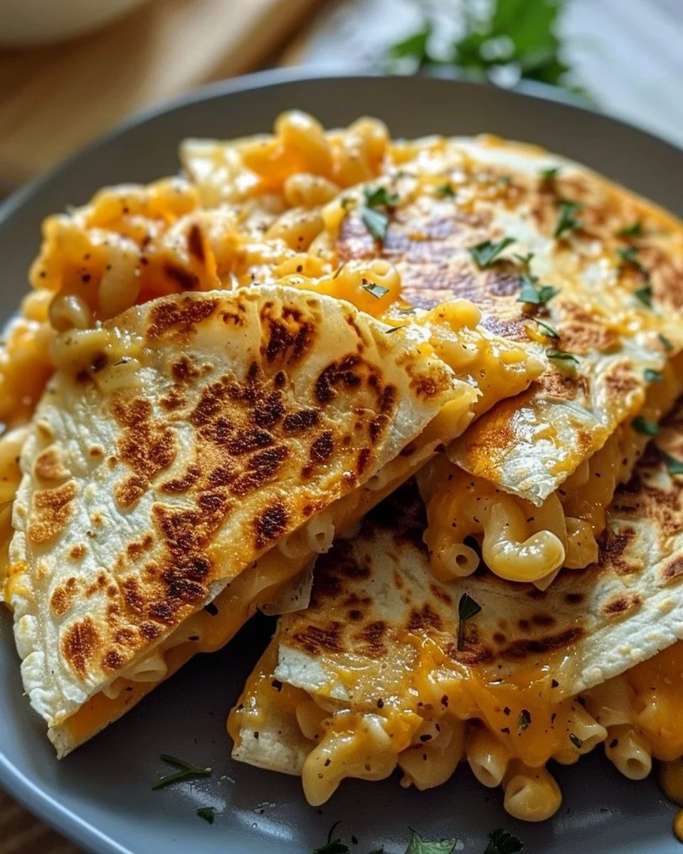 Mac and Cheese Quesadillas