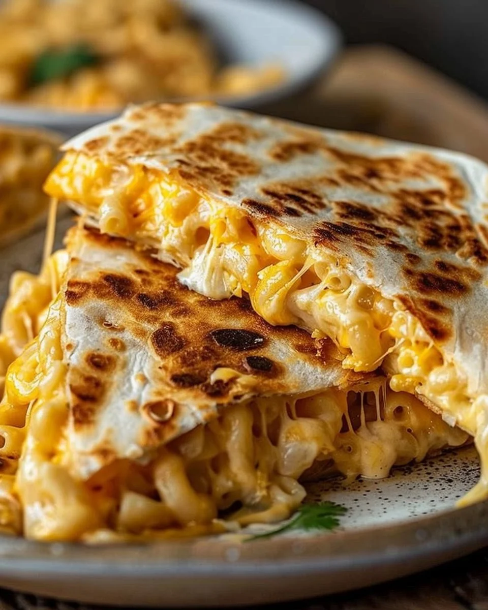 Mac and Cheese Quesadillas