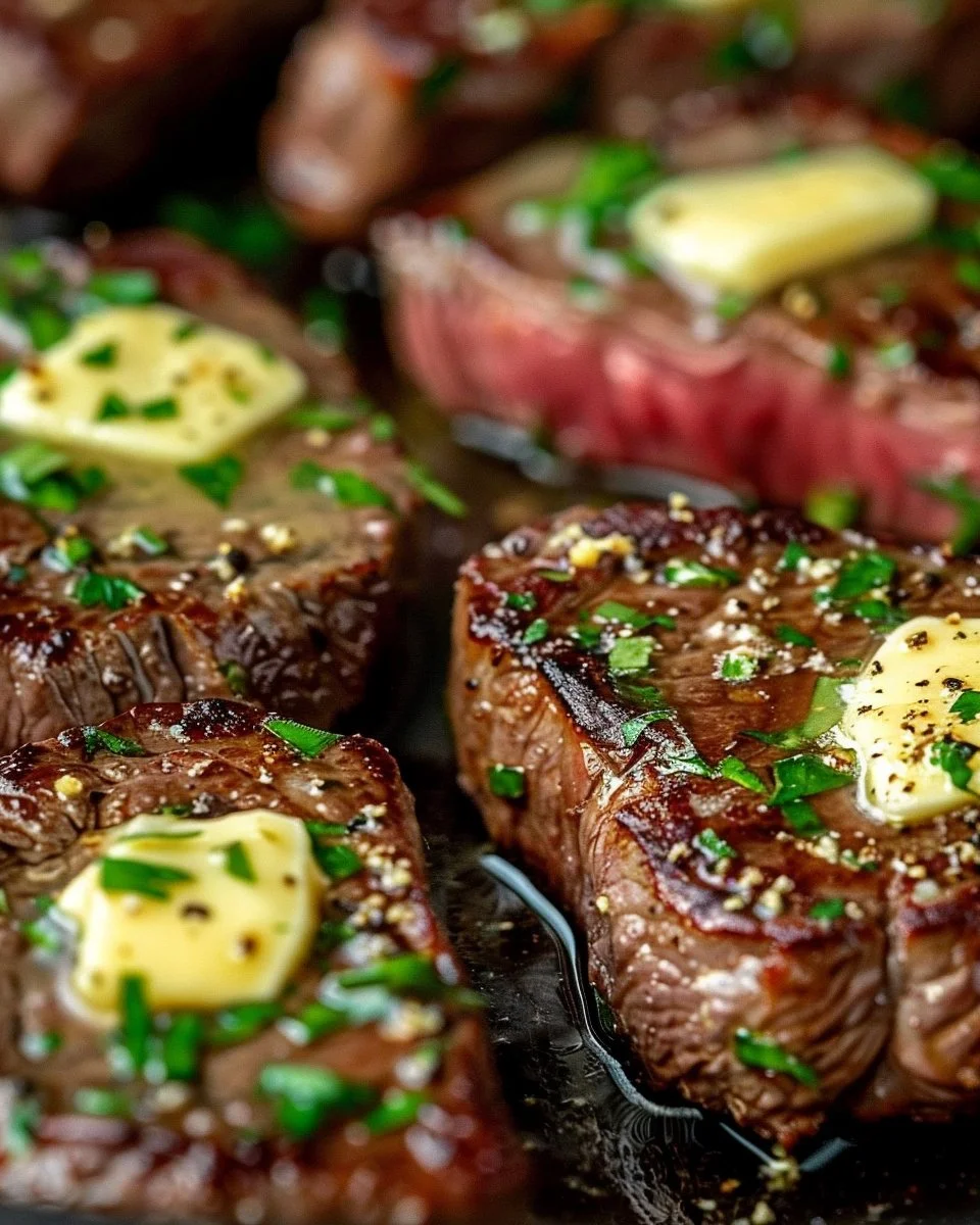 Pan Seared Steak with Garlic Butter