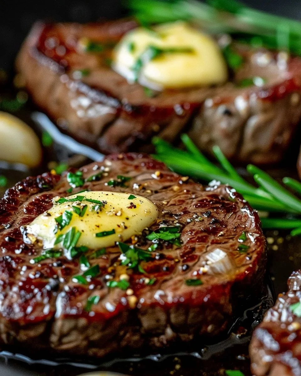 Pan Seared Steak with Garlic Butter