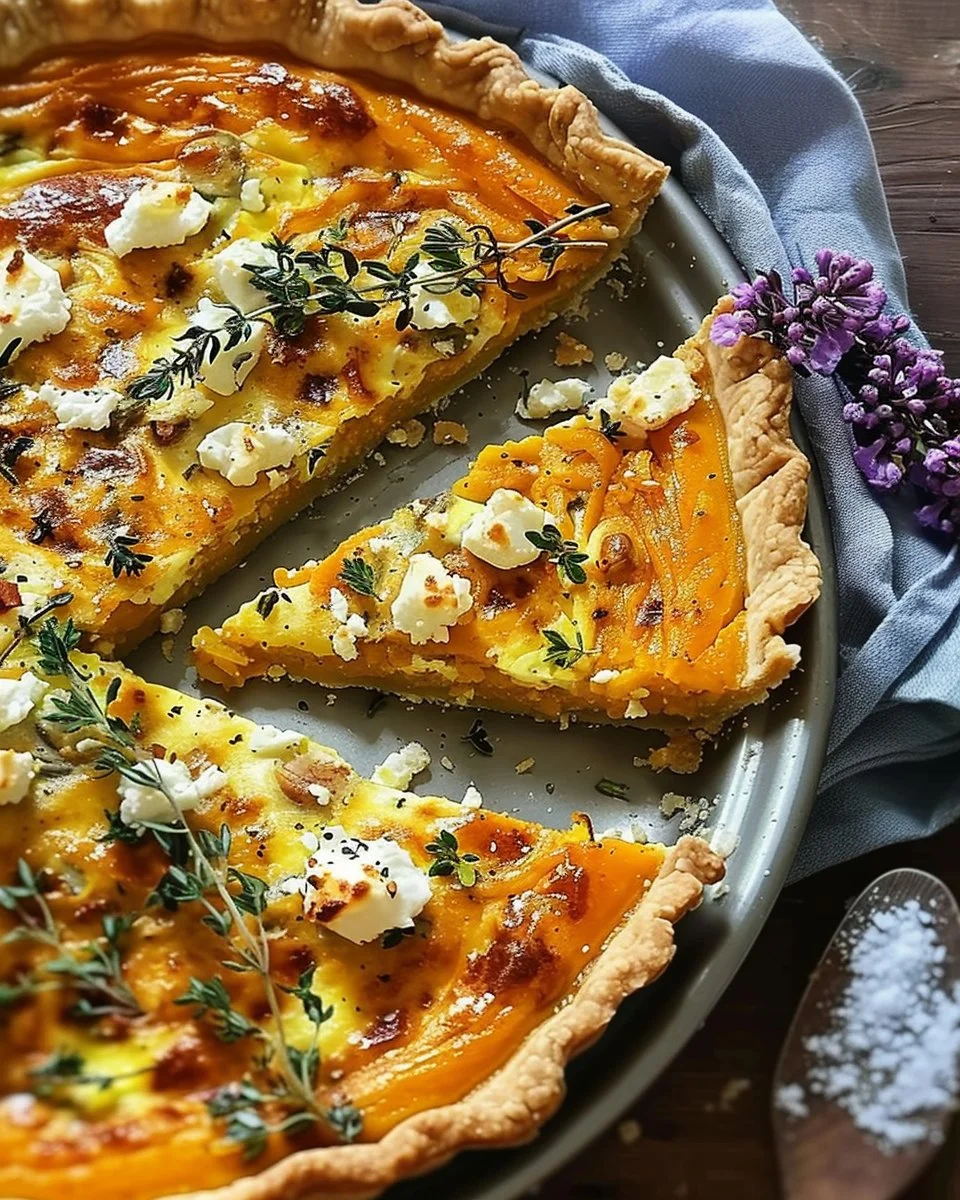 Savory Pumpkin, Feta & Thyme Quiche: A Comforting Fall Classic