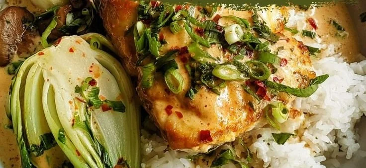 Sea Bass in Miso Coconut Sauce: A Luxurious Weeknight Dinner