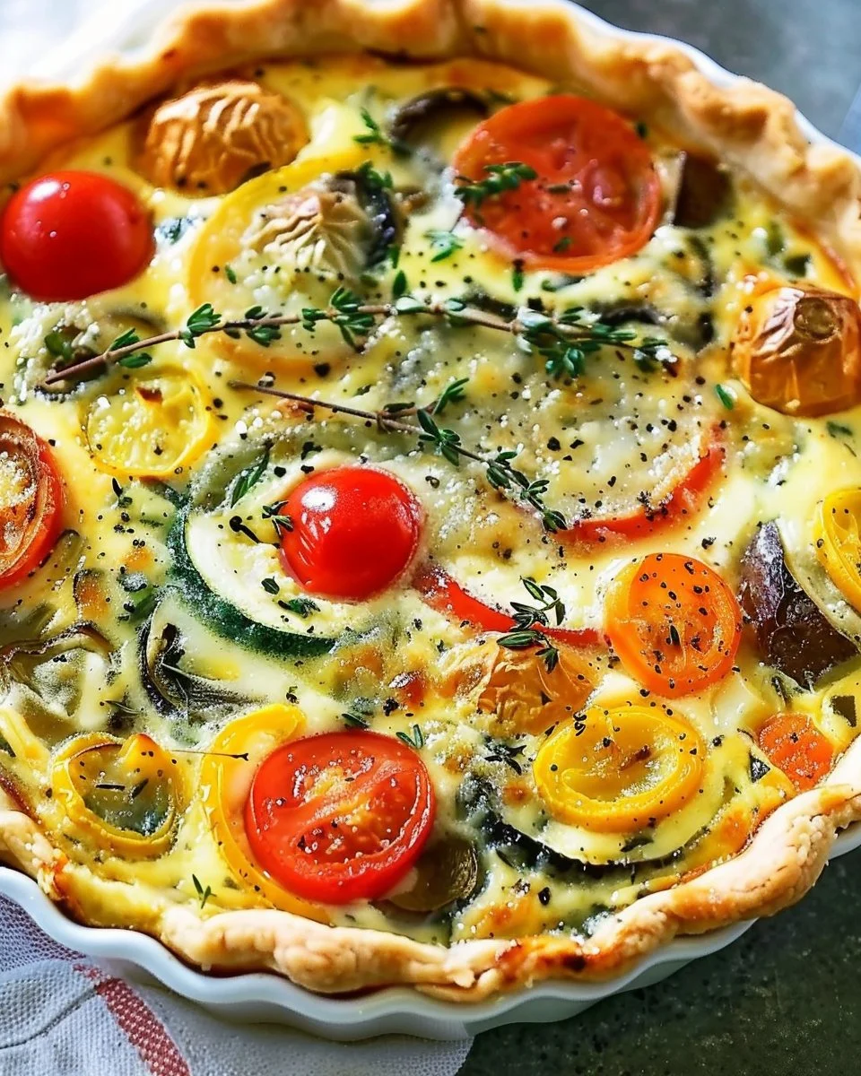 Simple Mixed Vegetable Quiche: A Comforting Classic with a Colorful Twist