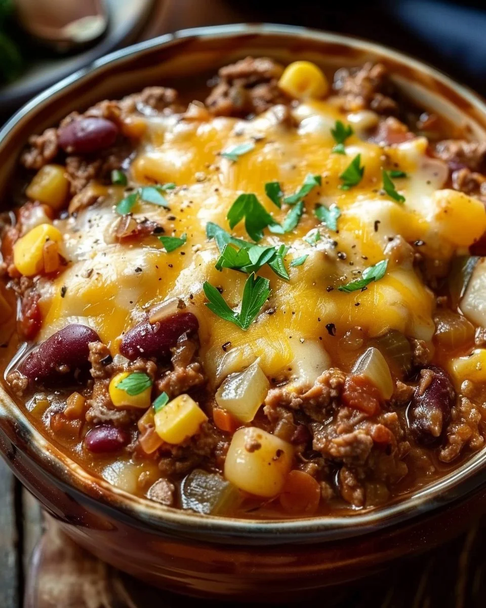 Slow Cooker Cowboy Casserole