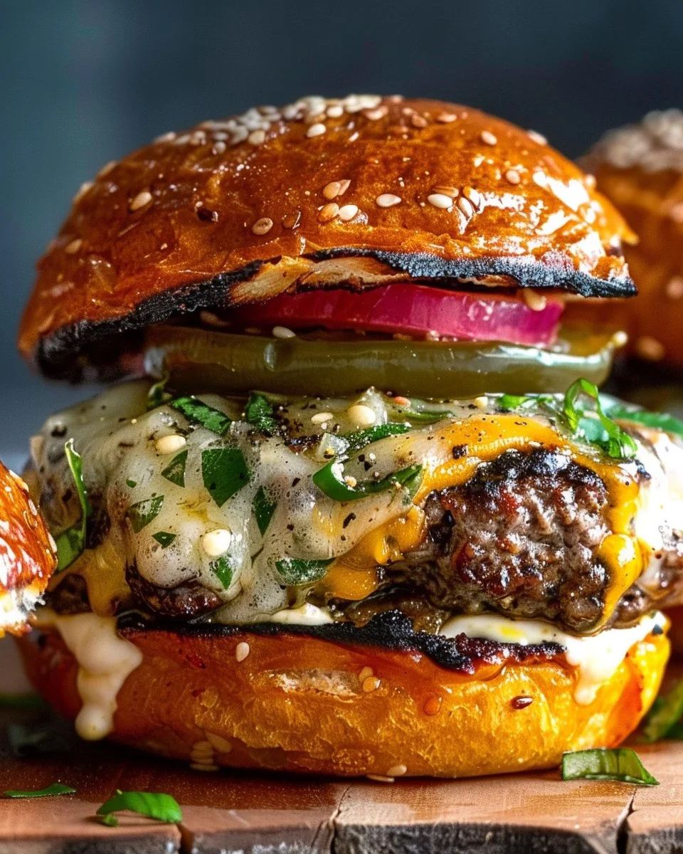 Smoky Poblano Popper Burgers: The Ultimate Grilled Comfort Food