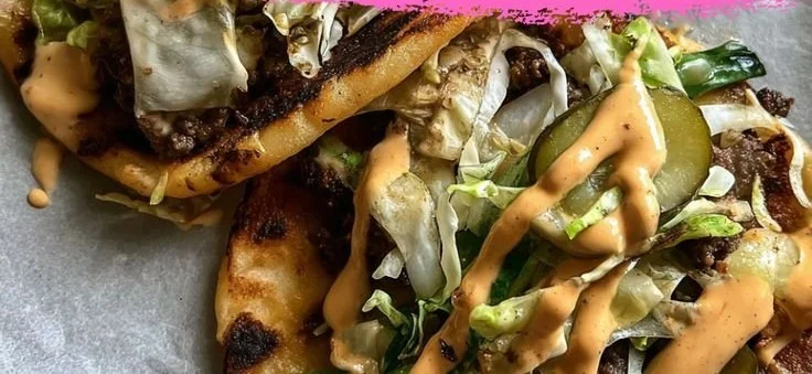 Sourdough Smash Burger Tacos with Sharp Cheddar: A Crispy, Cheesy Twist on Taco Night