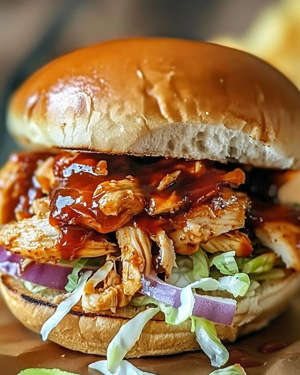 Alabama BBQ Chicken Chopped Sandwich 2 Alabama BBQ Chicken Chopped Sandwich