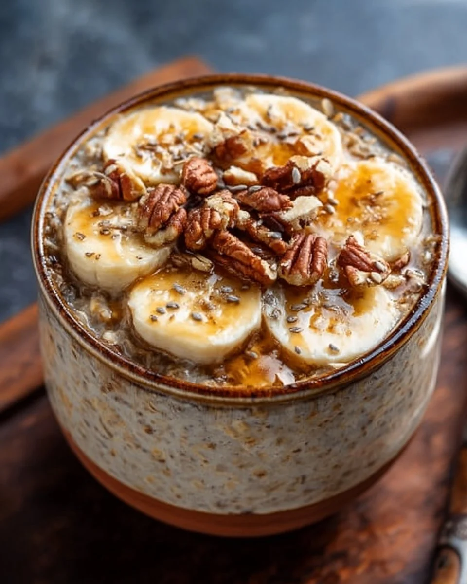Banana Bread Overnight Oats 3 Banana Bread Overnight Oats