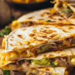 Big Mac Quesadillas showcasing melted cheese, beef, and tortilla in a gourmet presentation