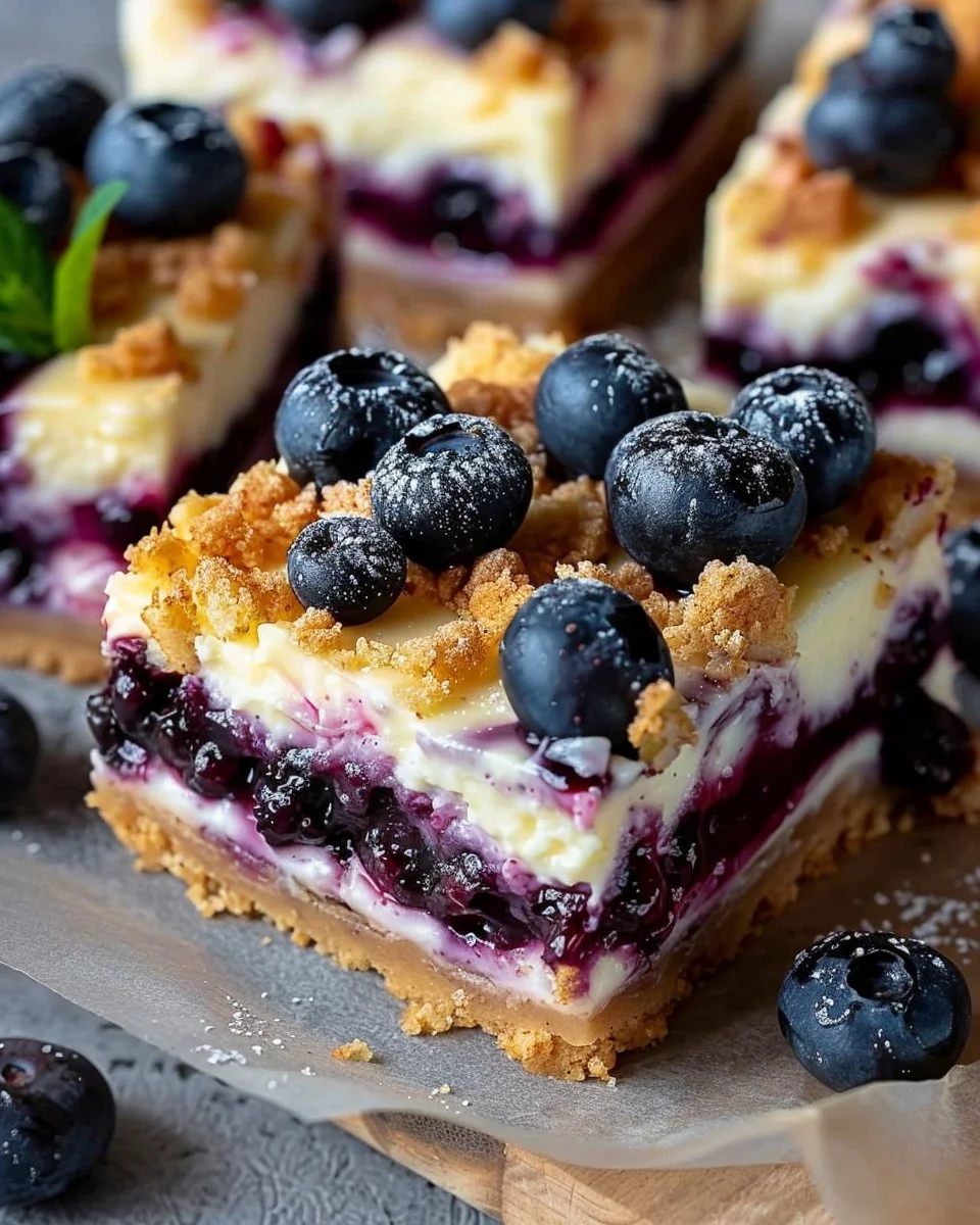 Blueberry Cheesecake Bars