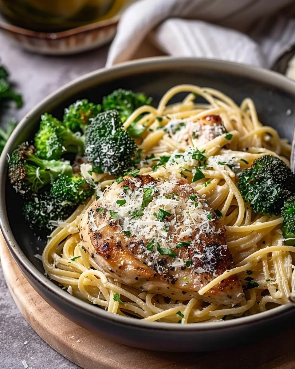 Broccoli Chicken Spaghetti Pasta