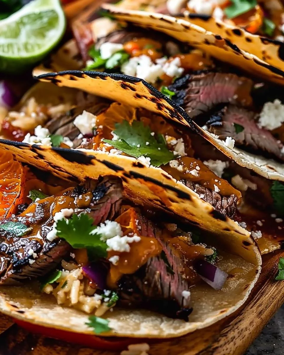 Chipotle Orange Steak Tacos with Cilantro-Lime Rice That Burst with Bold Flavor
