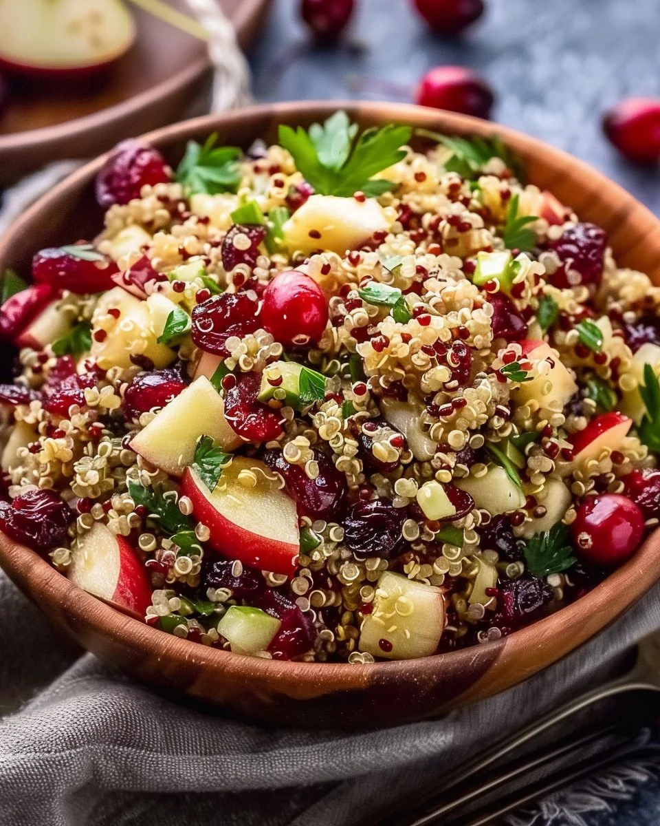 Cranberry Apple Quinoa Salad