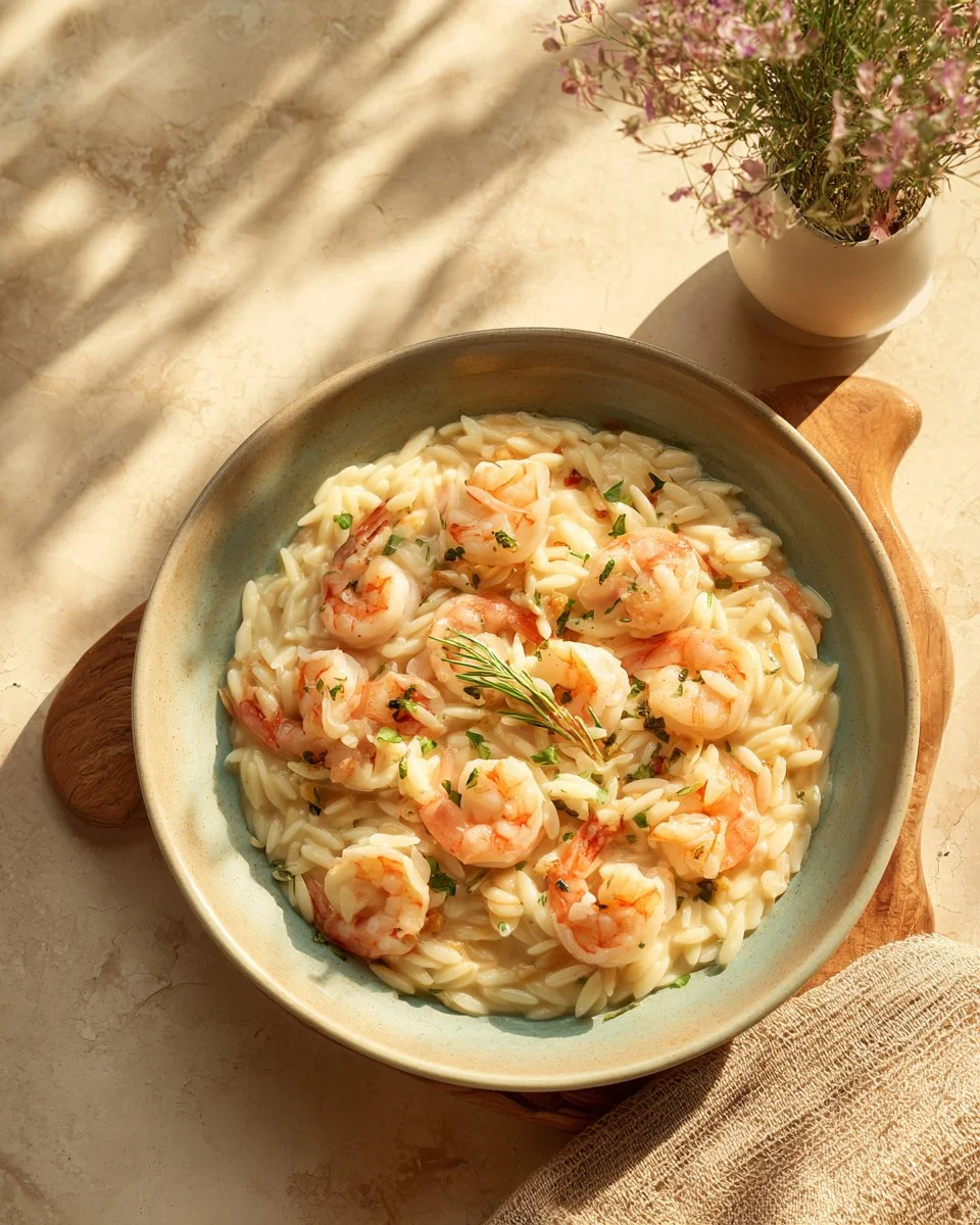 Creamy Orzo with Shrimp 2 Creamy Orzo with Shrimp
