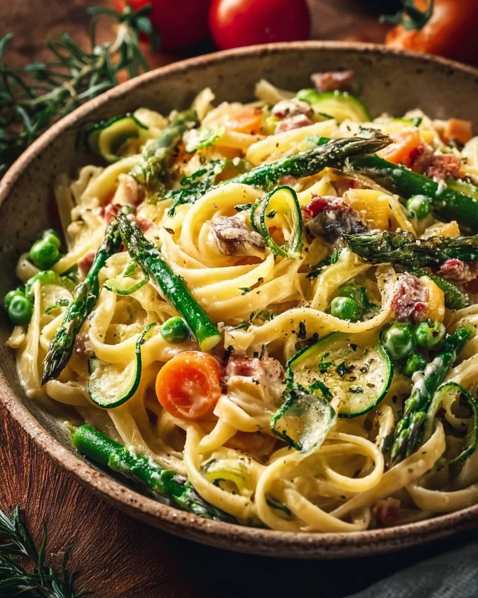 Creamy Pasta Primavera