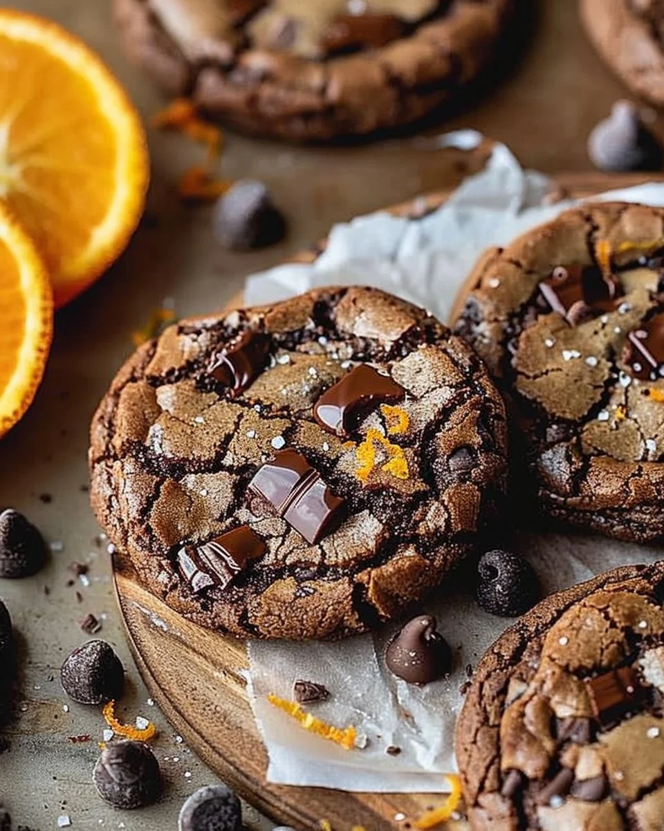Dark Chocolate Orange Cookies