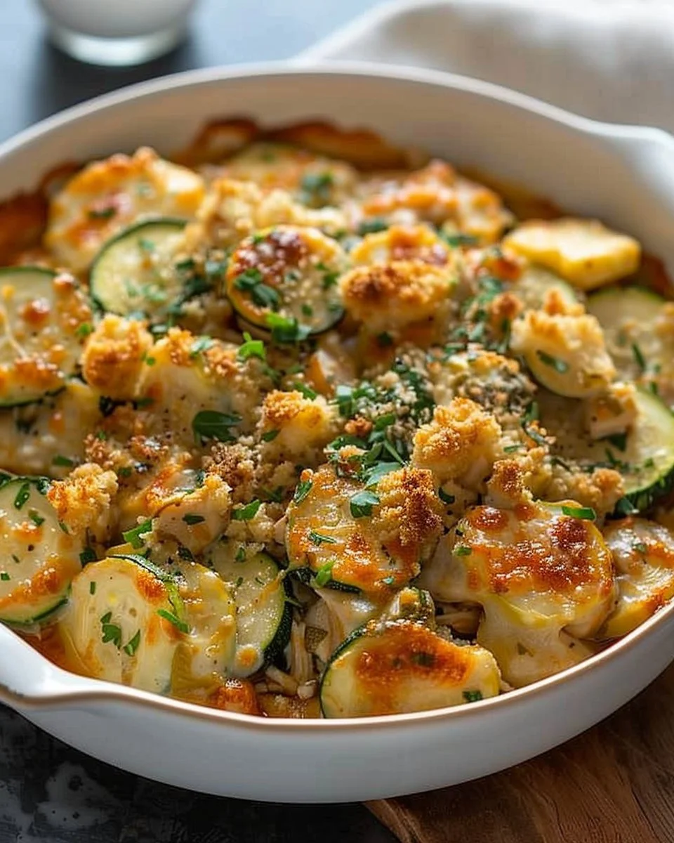 Easy Chicken Zucchini Casserole – Perfect for Busy Weeknights
