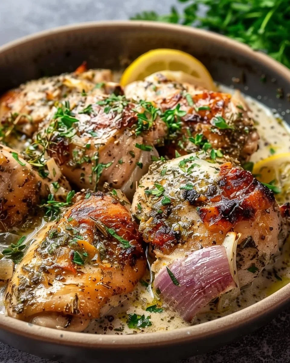 Easy Slow Cooker Greek Chicken