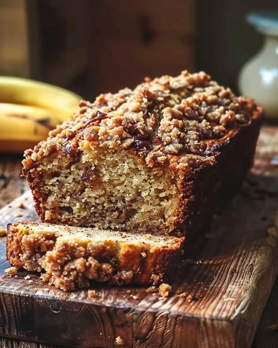 Gluten-Free Banana Bread with Brown Butter Streusel 1 Gluten-Free Banana Bread with Brown Butter Streusel fresh out of the oven