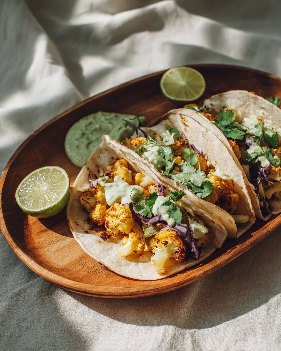 Healthy Cauliflower Tacos 2 Healthy Cauliflower Tacos