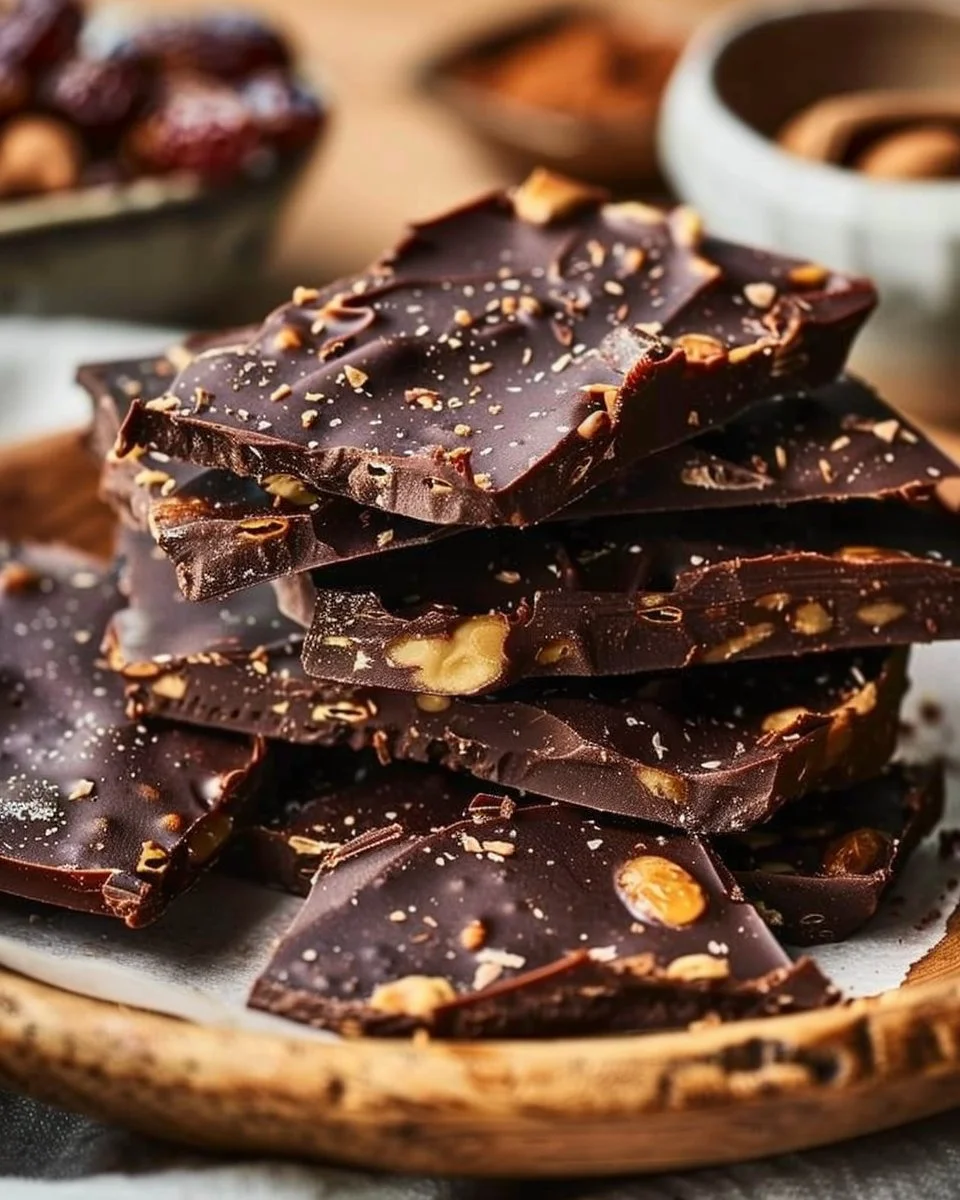 Healthy Chocolate Date Bark 3 Healthy Chocolate Date Bark