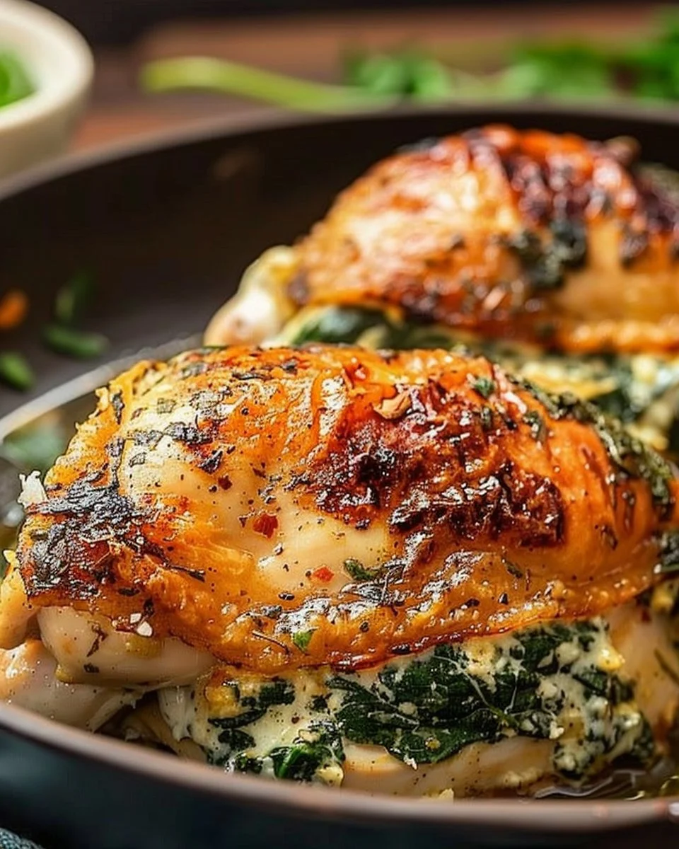 Healthy Spinach Stuffed Chicken
