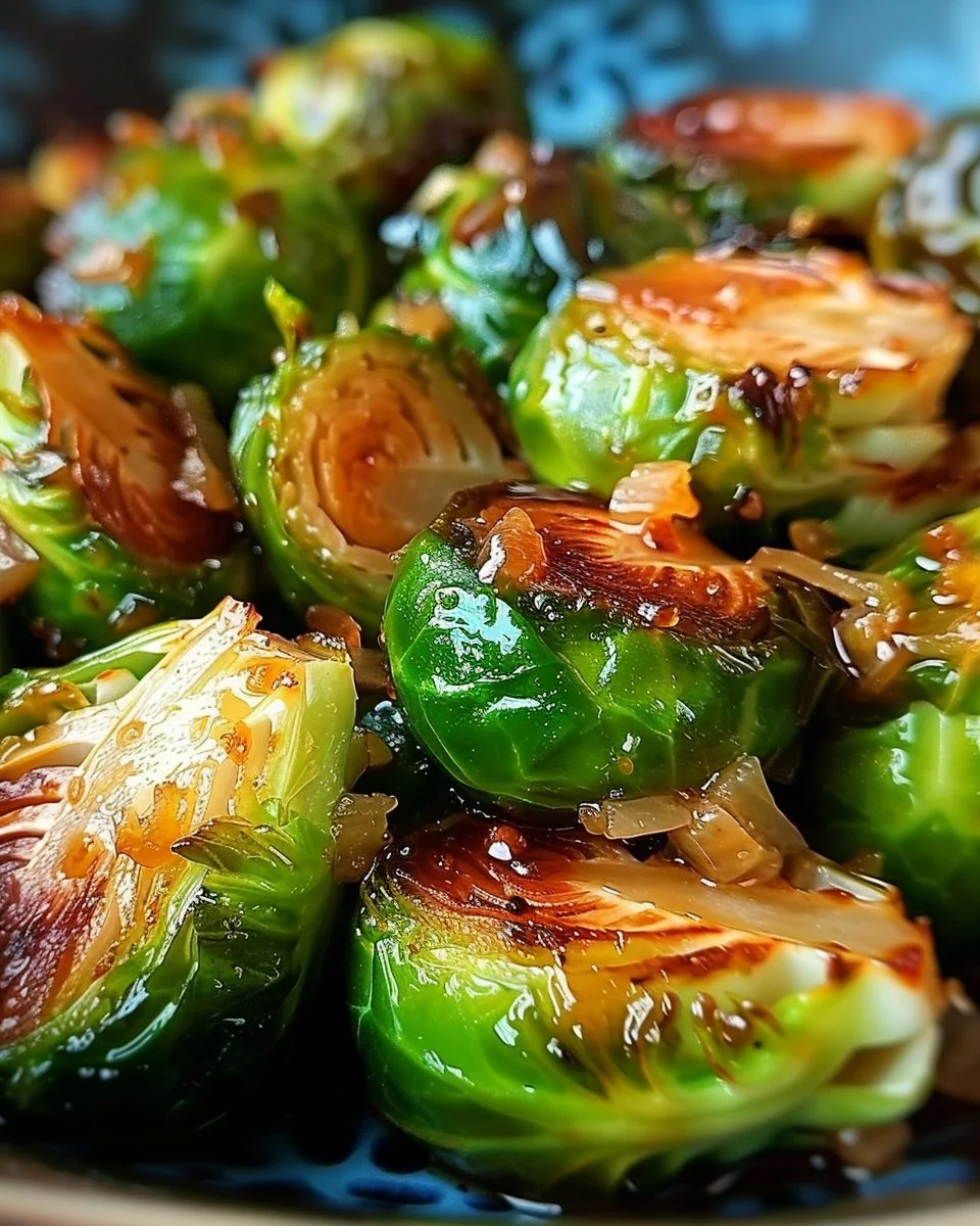 Honey Garlic Brussels Sprouts