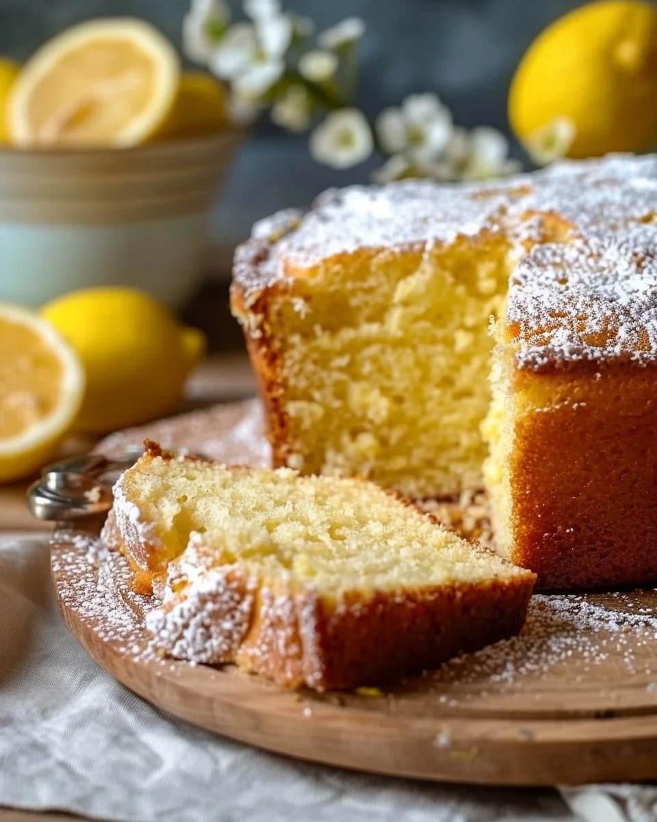 Deliciously moist Lemon Ricotta Pound Cake topped with lemon zest.