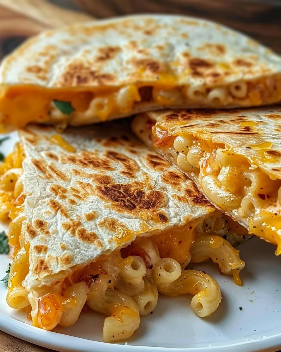 Mac and Cheese Quesadillas