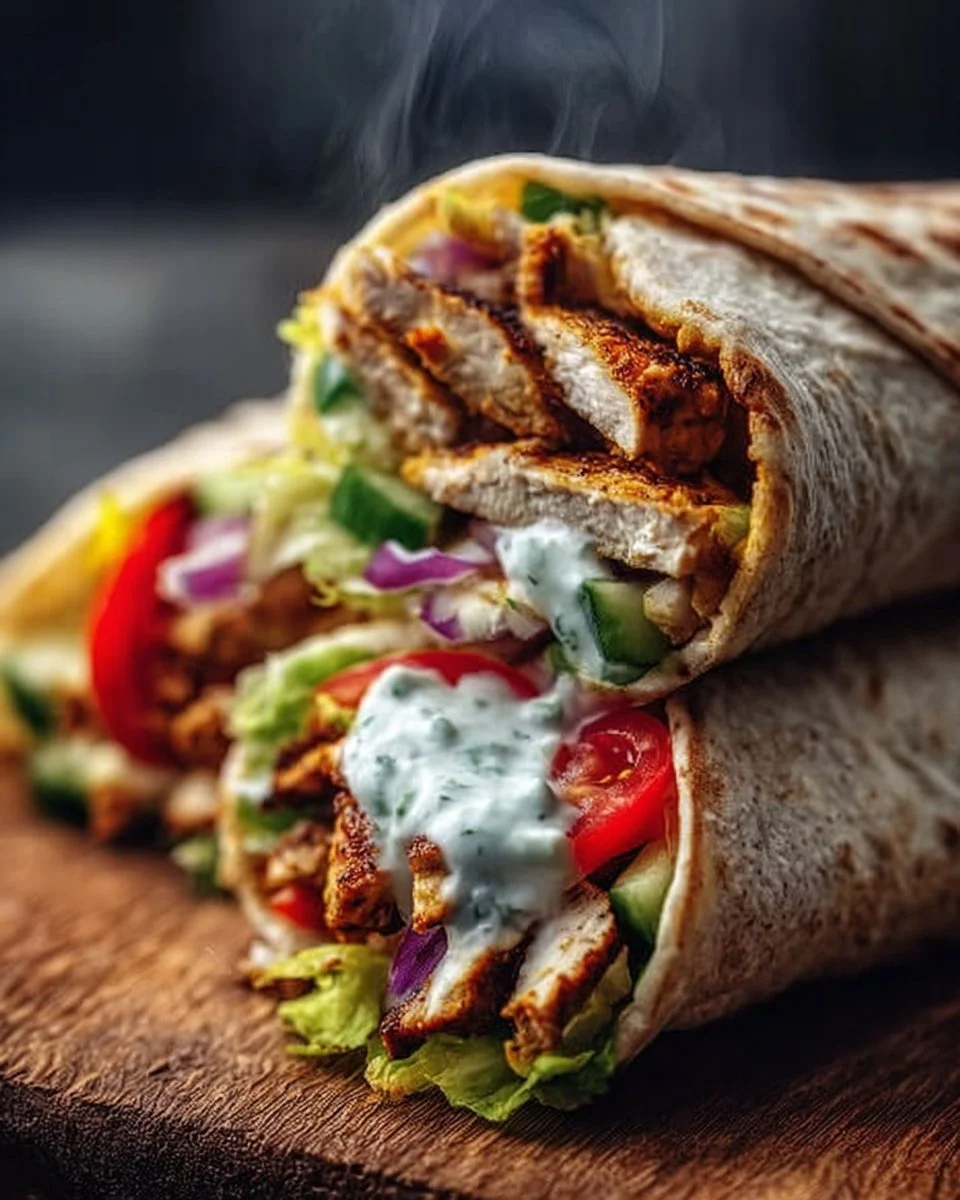 Mediterranean Chicken Wrap