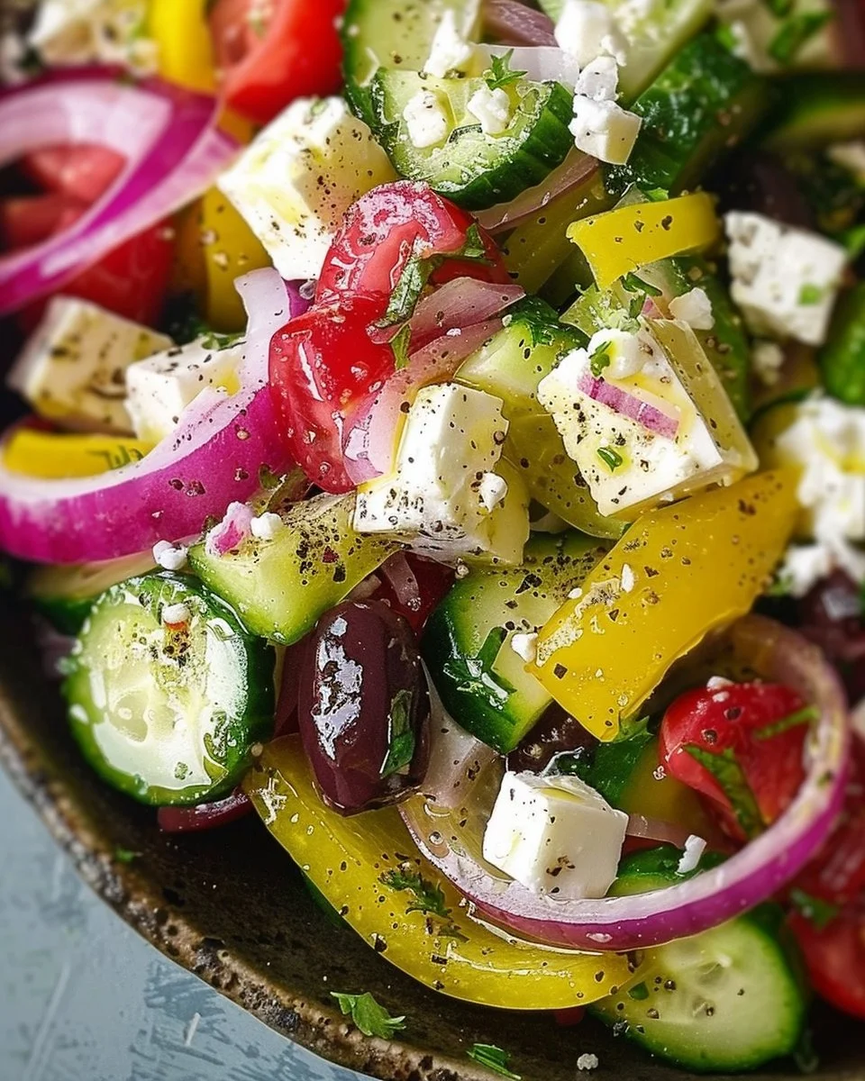 Mediterranean Greek Salad: Fresh, Vibrant, and Flavor-Packed Classic