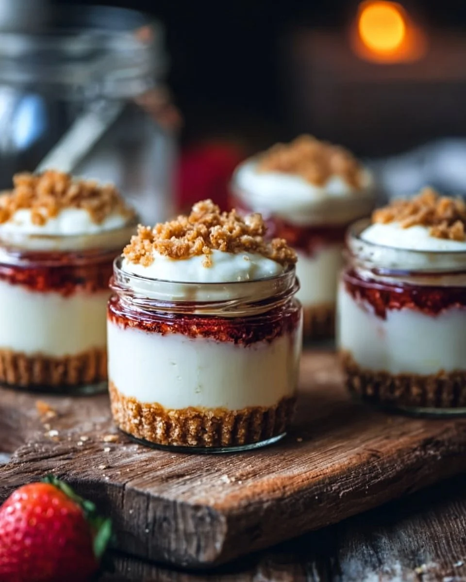 No-Bake High-Protein Cottage Cheese Cheesecake Cups