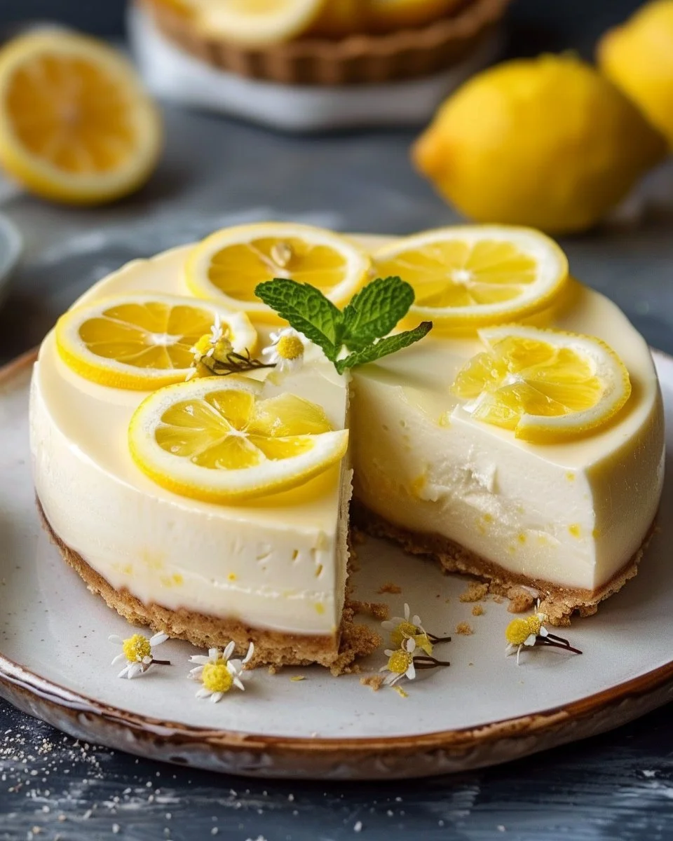 Refreshing No-Bake Lemon Cheesecake