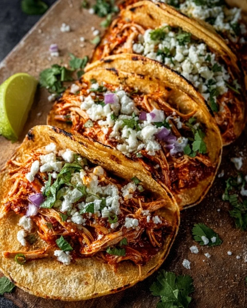 Shredded BBQ Chicken Tacos